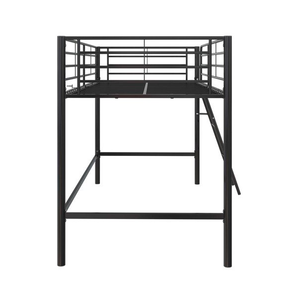 Pat pentru copii  negru înalt 90x200 cm Jodie – Støraa-image-4