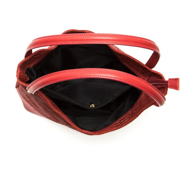 Poșetă din piele Sofia Cardoni Adona, rosso-image-4