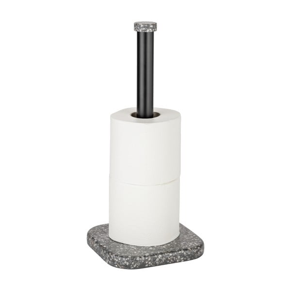 Suport pentru hârtie igienică gri din polirășină Tom Tailor T-Terrazzo – Wenko