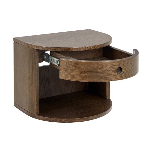 Noptieră în culoare naturală închisă cu aspect de lemn de stejar Paron – Actona-image-3