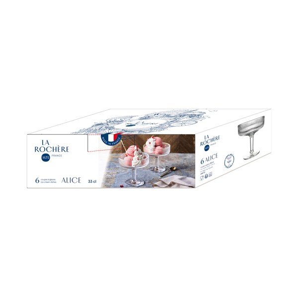 Bol mic pentru înghețată din sticlă 370 ml – La Rochére-image-3