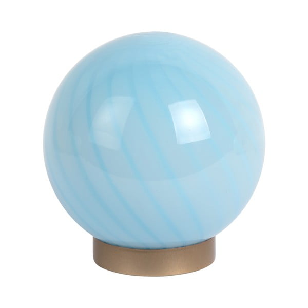 Veioză albastru-deschis cu abajur din sticlă (înălțime 17 cm) Summer Globe – Leitmotiv