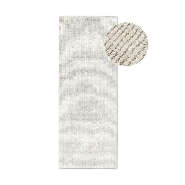 Covor tip traversă alb reversibil/țesut manual din iută 80x200 cm Rosalie – Villeroy&Boch
