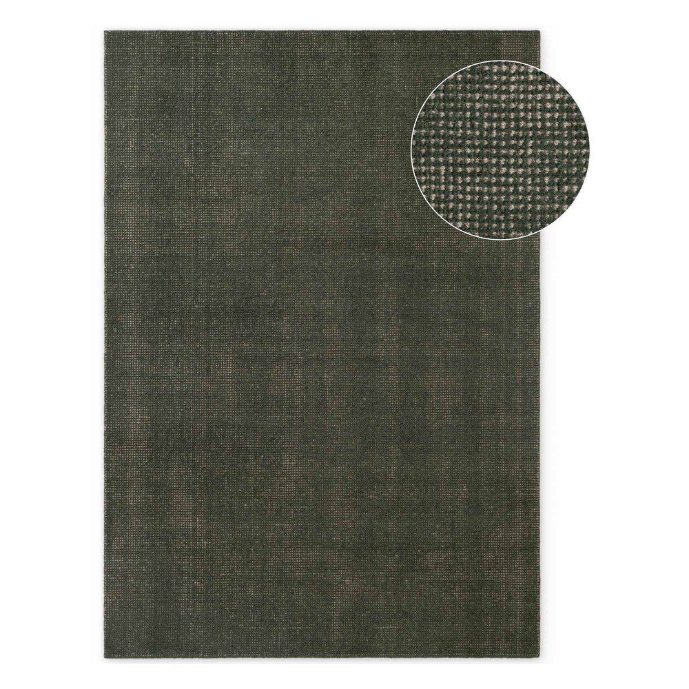 Covor verde închis țesut manual din lână 160x230 cm Greenwich – Ted Baker