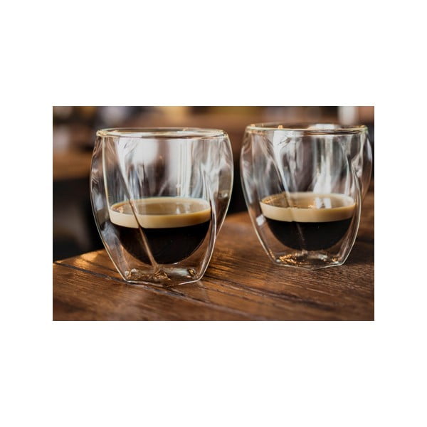 Căni 2 buc. pentru cappuccino, cu perete dublu 250 ml Cristallo – Vialli Design-image-3