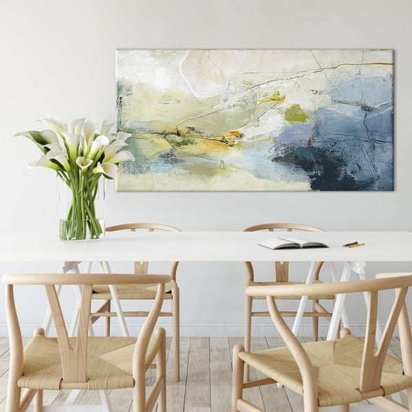 Tablou cu detalii pictate manual 140x70 cm Alight   – Malerifabrikken-image-1