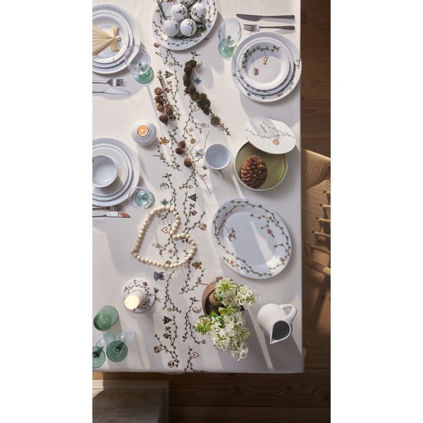 Platou de servire alb din porțelan 27x34 cm  cu model de Crăciun Hammershøi – Kähler Design-image-3
