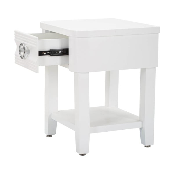 Noptieră albă din lemn masiv de brad Shine – Mauro Ferretti-image-2