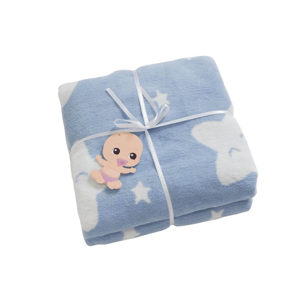 Pătură pentru copii albastru-deschis din polar, fleece 100x120 cm Star – Mijolnir