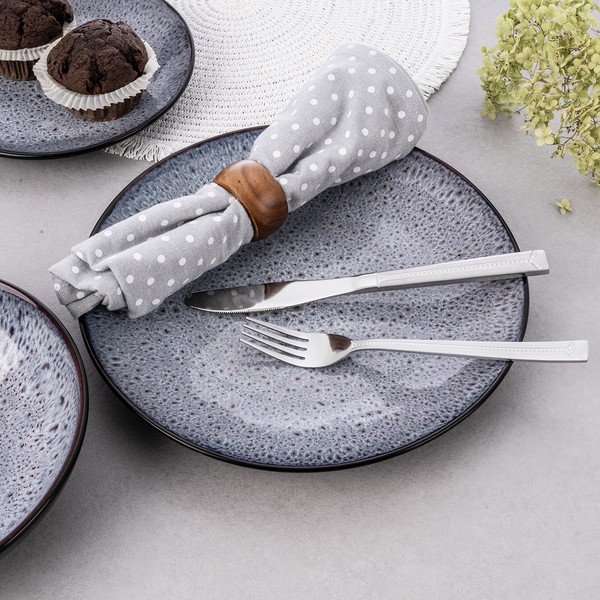 Tacâmuri argintii din oțel inoxidabil 24 buc. Bright – Orion-image-3