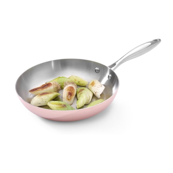 Tigaie din cupru cu oțel inoxidabil Hendi, ø 24 cm-image-1