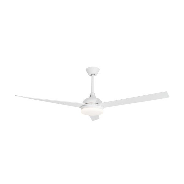 Plafonieră alb mat LED din metal cu abajur din sticlă Flow – Nova Luce