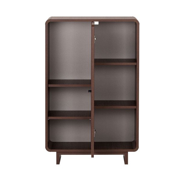 Dulap în culoare naturală închisă cu aspect de lemn de nuc 70x110x34 cm Torina – Nordure-image-3