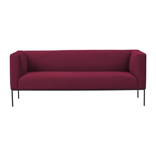 Canapea cu trei locuri Windsor & Co Sofas Neptune, roşu
