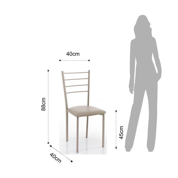 Scaune de dining bej 2 buc. Just – Tomasucci-image-3