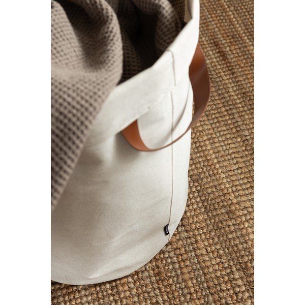 Coș de rufe bej din material textil 69 l Soft Storage – Bigso-image-4