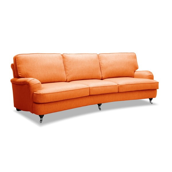 Canapea cu 3 locuri Vivonita William, portocaliu