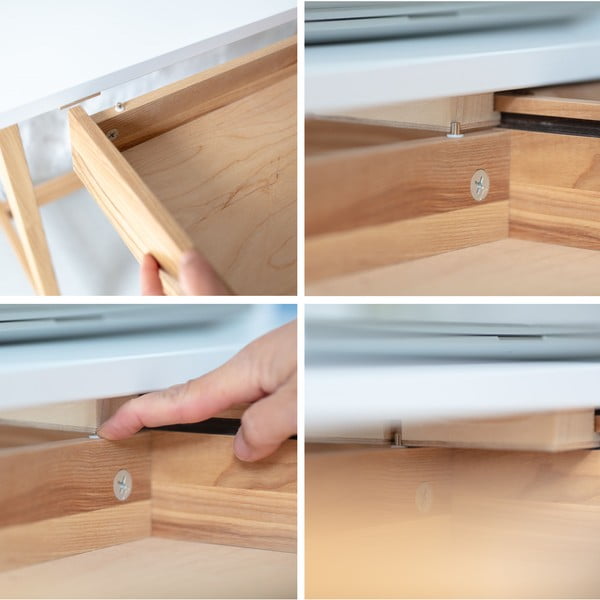 Birou cu blat alb 85x115 cm Luka – Ragaba-image-4