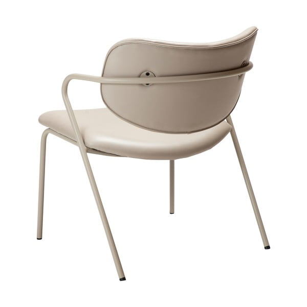 Fotoliu bej din imitație de piele Zed – DAN-FORM Denmark-image-4