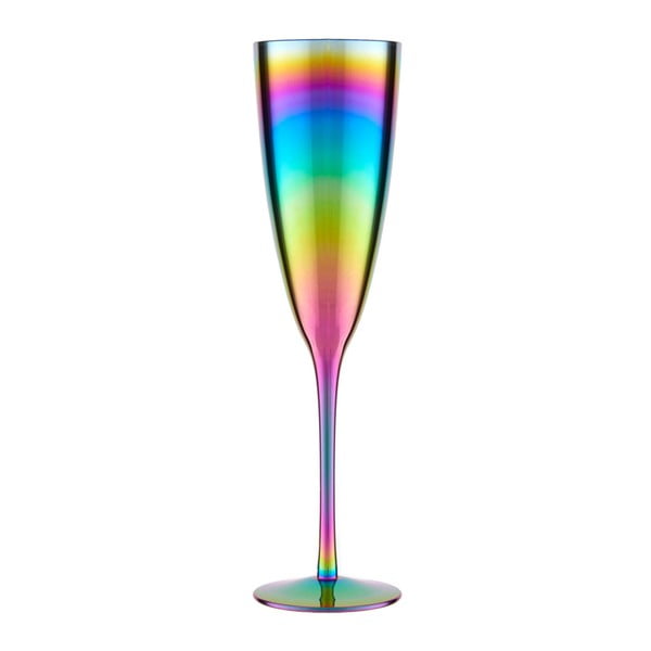 Set 4 pahare pentru șampanie cu efect de curcubeu Premier Housewares Rainbow, 290 ml-image-1