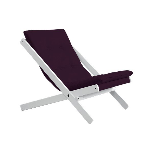 Fotoliu pliabil Karup Boogie White/Purple Plum-image-2