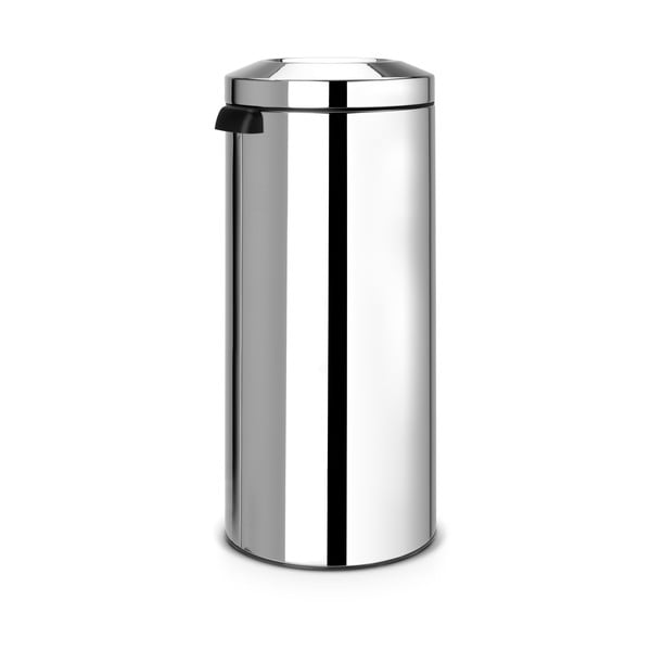 Coș de gunoi argintiu lucios din oțel 30 l Flame Guard – Brabantia-image-1