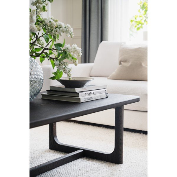 Măsuță de cafea în culoare naturală închisă cu blat cu aspect de lemn de stejar 70x160 cm Driscoll – Rowico-image-2