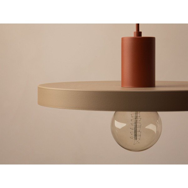 Lustră bej din metal ø 30 cm Ori – Micadoni -image-2