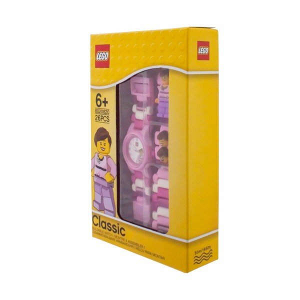 Ceas de mână și figurină LEGO® Classic, roz-image-3
