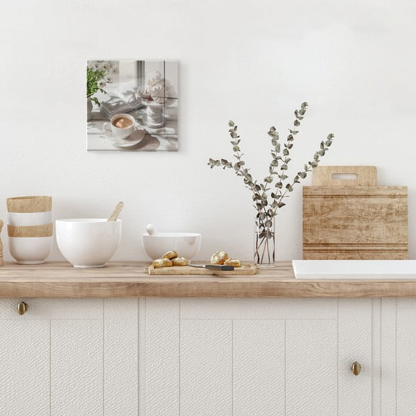 Tablou din sticlă 30x30 cm Meringue – Styler-image-3