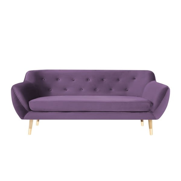 Canapea cu 3 locuri Mazzini Sofas Amelie, violet
