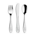 Tacâmuri pentru copii argintiu din oțel inoxidabil 3 buc. – Orion