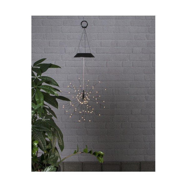 Decorațiune solară LED suspendată cu diode albe Star Trading Firework, înălțime 50 cm-image-3