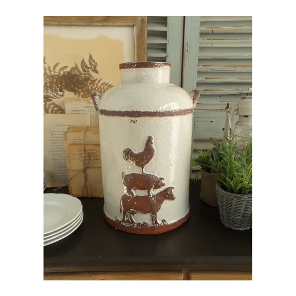Recipient din ceramică cu capac Orchidea Milano Farm Animals, înălțime 36 cm