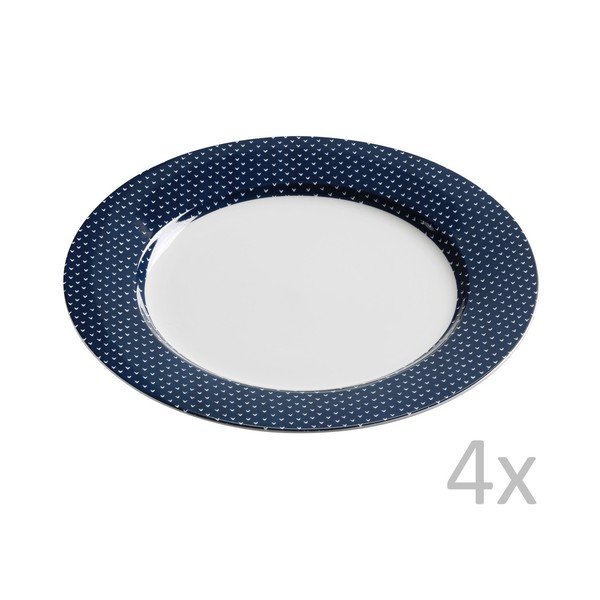 Set 4 farfurii Maxwell & Williams Indigo Arrow