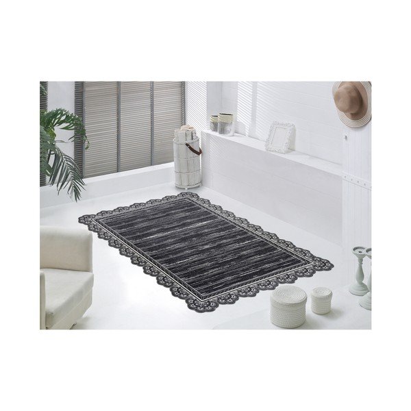 Covor rezistent Vitaus Siyah, 80 x 150 cm, gri - alb