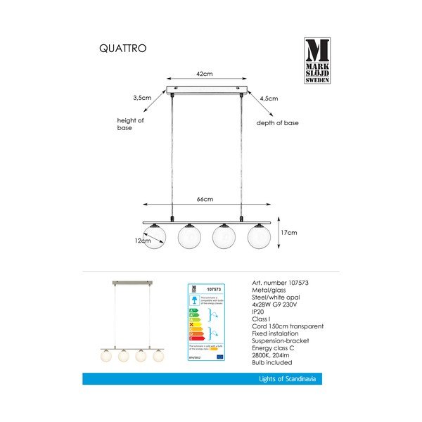 Lustră Markslöjd Quattro-image-3