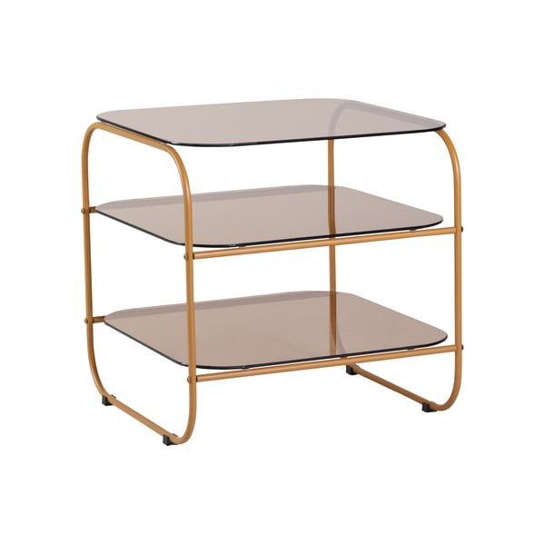 Măsuță auxiliară cu blat din sticlă 41x41 cm Echo – Hübsch