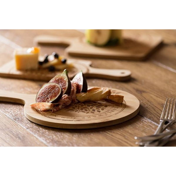 Tocător din bambus Leone, ø 25 cm-image-1