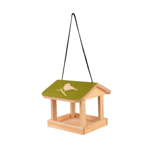 Hrănitor suspendat din lemn masiv de pin pentru păsări Esschert Design Diapozitiv