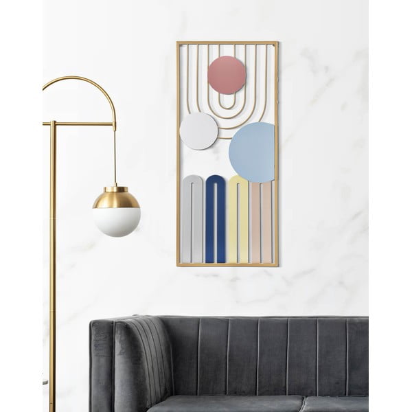 Decorațiune de perete din metal 37x84 cm Colorful – Mauro Ferretti-image-2