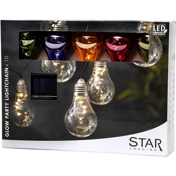 Șirag luminos solar LED pentru exterior Star Trading Glow, multicolor, lungime 1,9 m-image-2