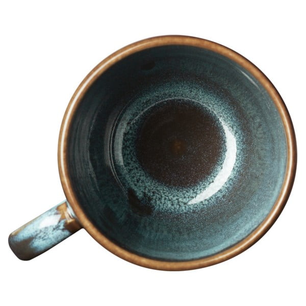 Cană din gresie ceramică Villeroy & Boch Like Lave, 400 ml, turcoaz - maro-image-2