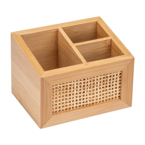 Organizator baie din bambus Wenko Allegre, 12 x 9 cm