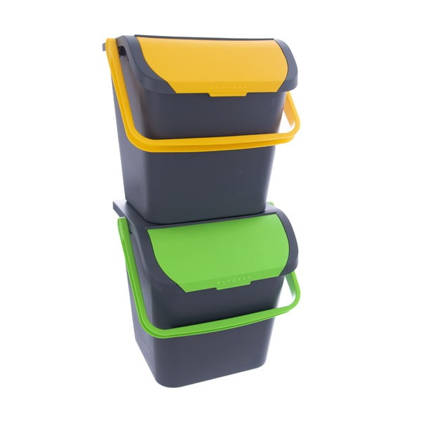 Coș de reciclare din plastic 28 l Eko – Orion-image-2