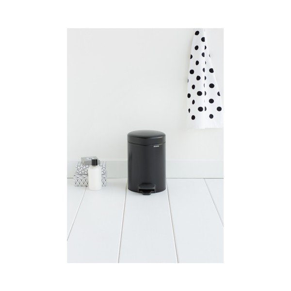 Coș de gunoi cu pedală Brabantia Newicon, 3 l, negru-image-2