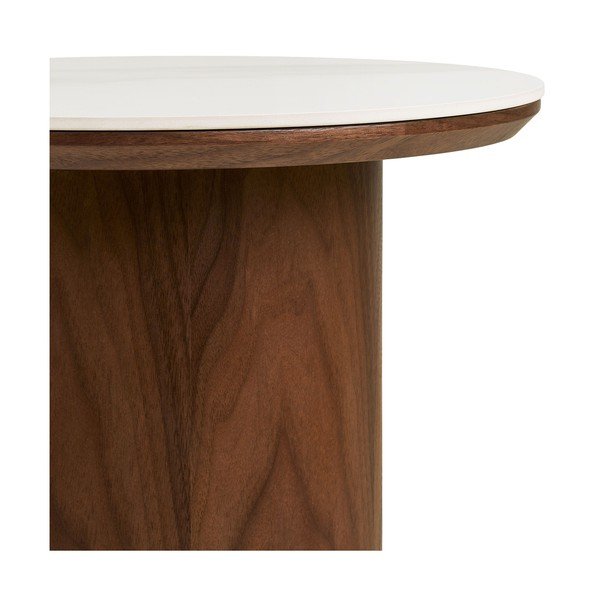 Măsuță auxiliară rotundă cu blat ceramic ø 40 cm Noli – House Nordic-image-4