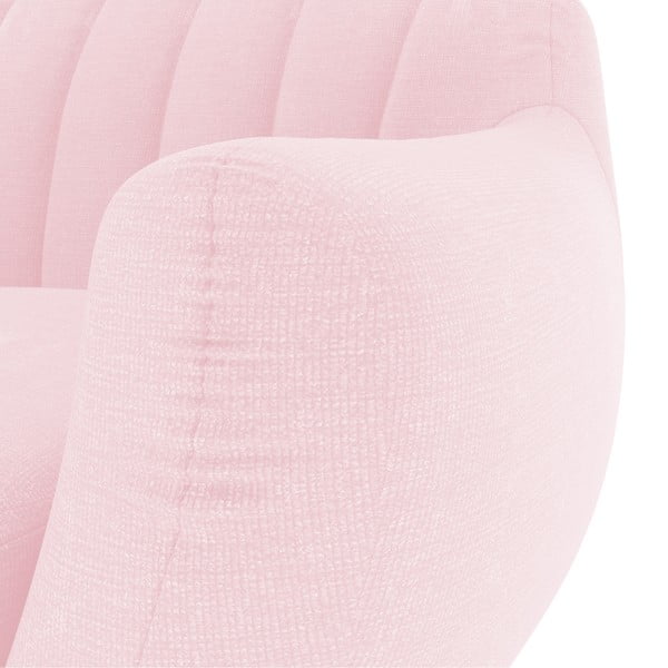 Canapea pentru 2 locuri Vivonita Kennet, roz pastel-image-2