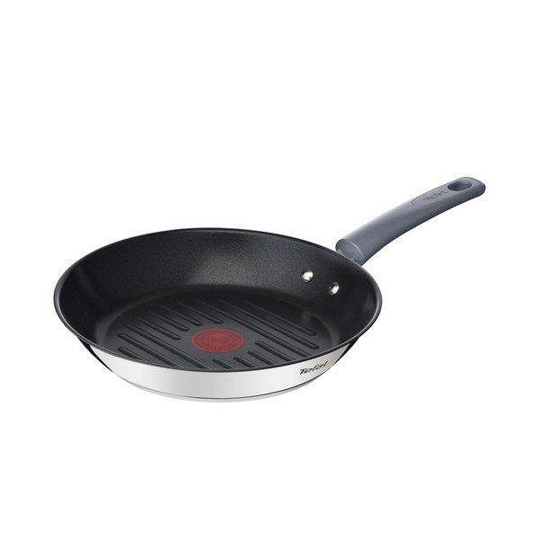 Tigaie tip grill cu suprafață antiaderentă din oțel inoxidabil ø 26 cm Daily Cook G7314055 – Tefal