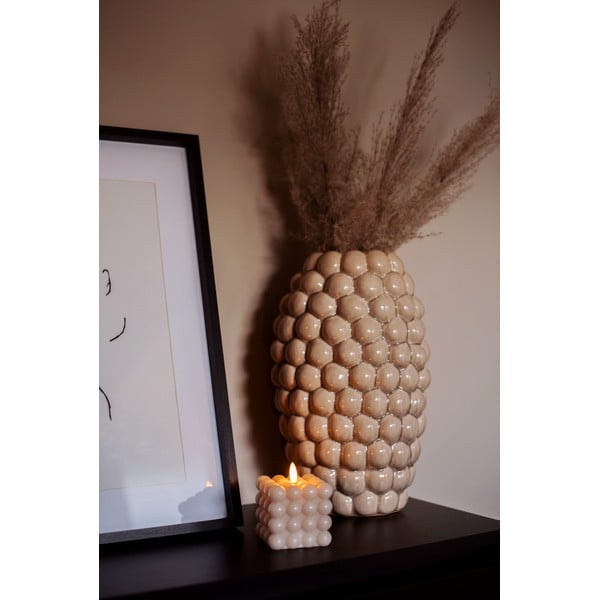 Lumânare cu LED din ceară bej Star Trading Flamme Dot, înălțime 9,5 cm-image-4